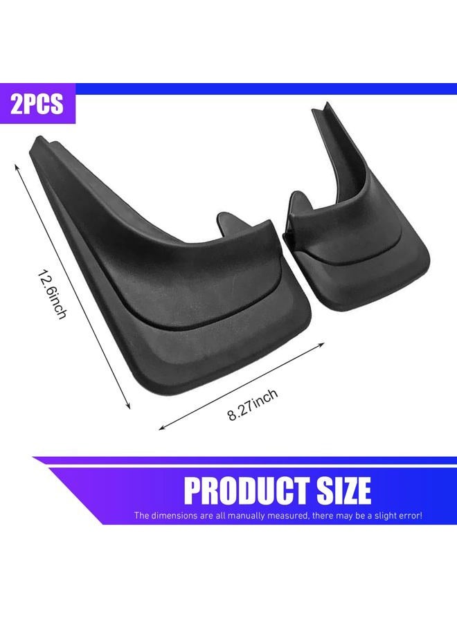 Zosgrew 2 PCS Car Mud Flaps, Splash-proof Mud Splash Guards Tire Protector, Front and Rear Mudguard Replacement, Universal for Most Cars SUVs and Trucks (Black) - Image 2