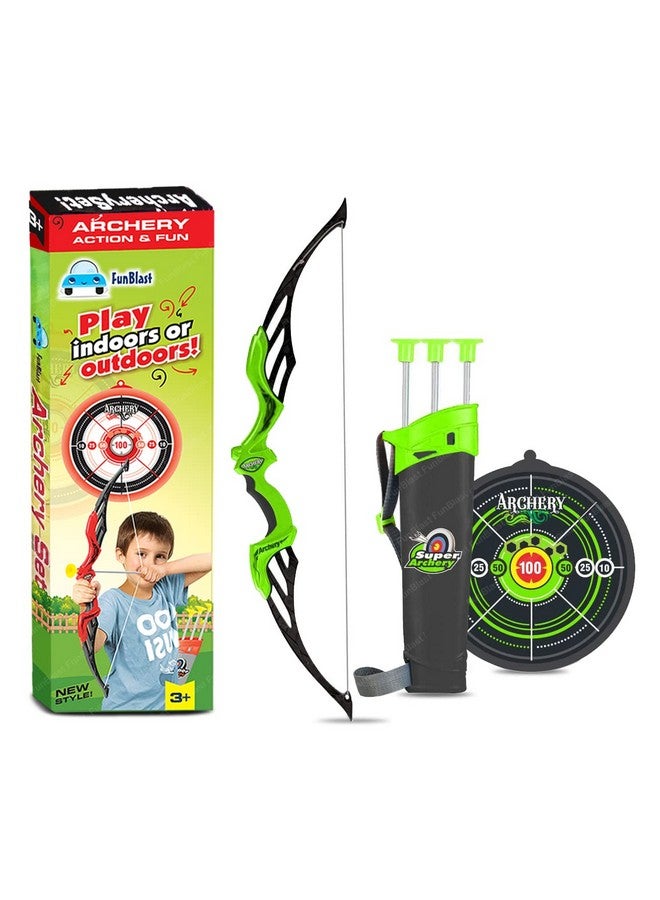 فنبلاست مجموعة ألعاب الرماية الرياضية البلاستيكية من فن بلاست مع ميزة الإضاءة ولوحة هدف بثلاثة سهام (متعددة الألوان) - Image 1