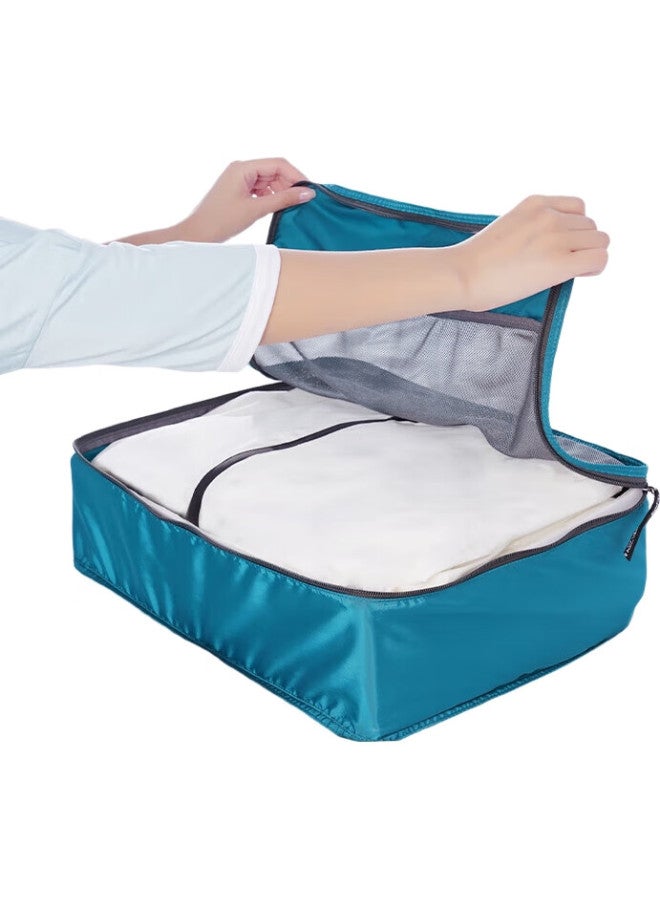 M Square Travel Storage Bag, Clothes Organizer, Portable Packing Cubes, Luggage Organizer, Lake Blue, Xl - Image 3
