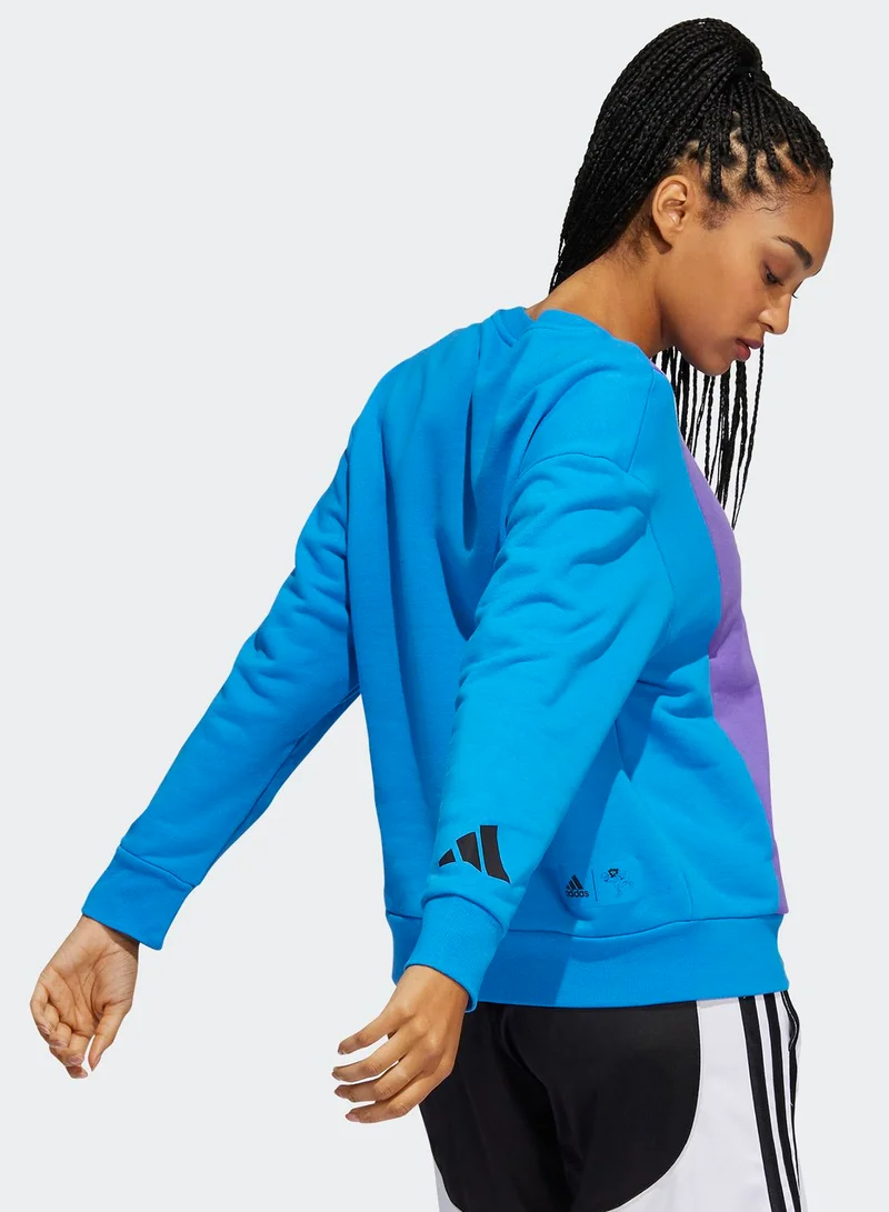 Adidas Hoop York City Crewneck Sweatshirt