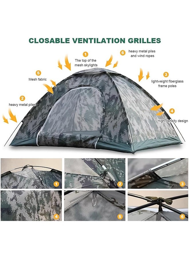 Arabest Dome Outdoor Travel Camping Tent 3 To 4people Camouflage Tent Multifunction Waterproof Tent  - Image 2