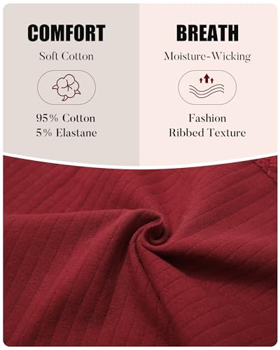 LEVAO Womens Underwear Cotton Cheeky Bikini Panties for Women Lace Stretch Hipster Ladies Briefs Multipack S-XXL - Image 5