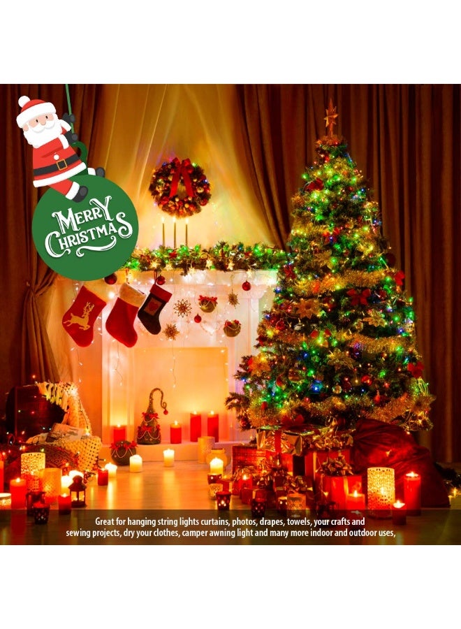 Teenitor 50 PCS Stainless Steel Curtain Hooks Curtain Clips with Hook, Curtain Rod Hooks, S Hooks for Hanging Curtain, Photos, Home Decoration Outdoor Christmas Party Wire Holder - Image 5