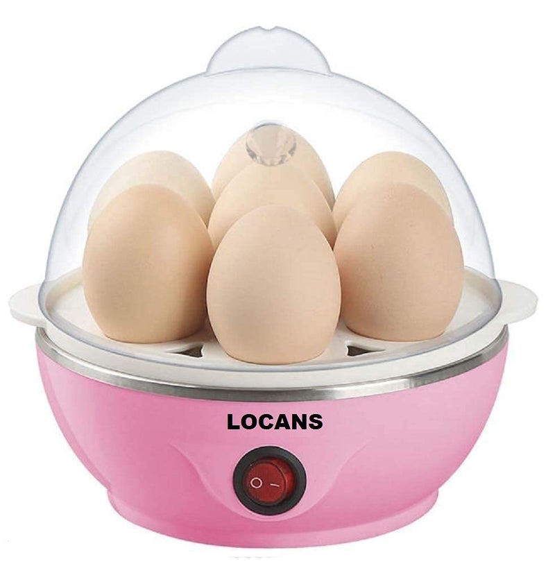LOCANS Egg Boiler Electric Automatic Off 7 Egg Poacher for Steaming Cooking Also Boiling and Frying Multi Colour - Image 1