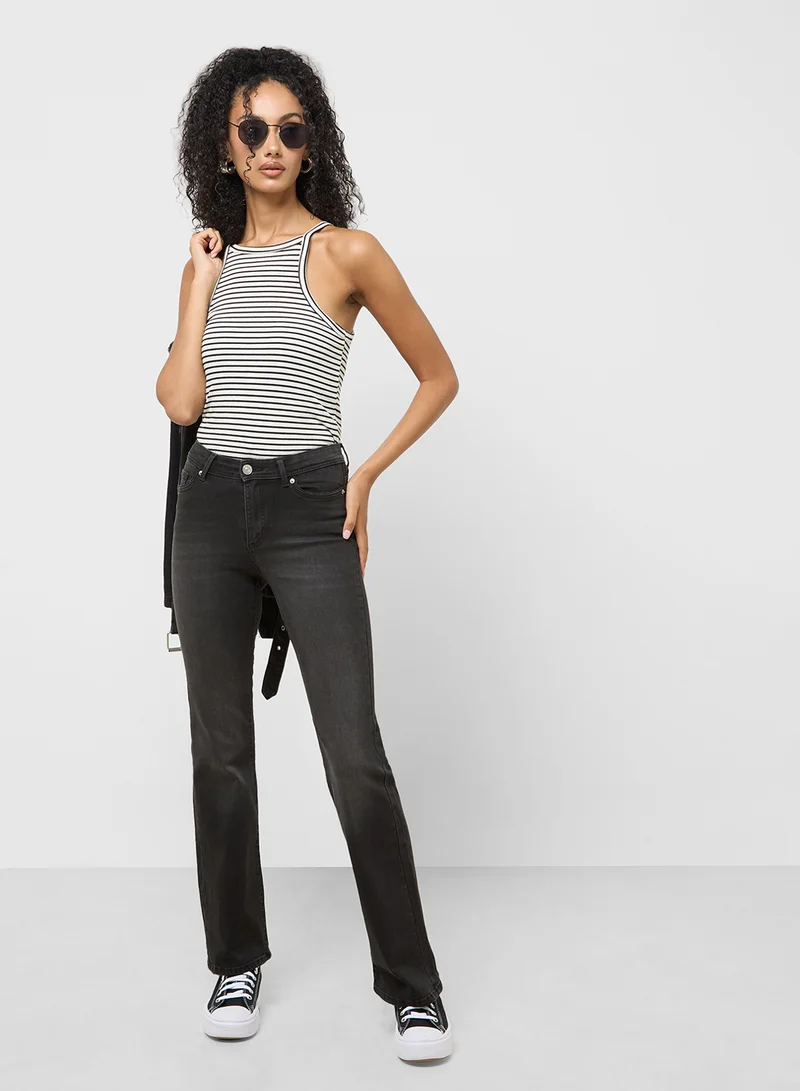 اونلي High Waist Flared Jeans