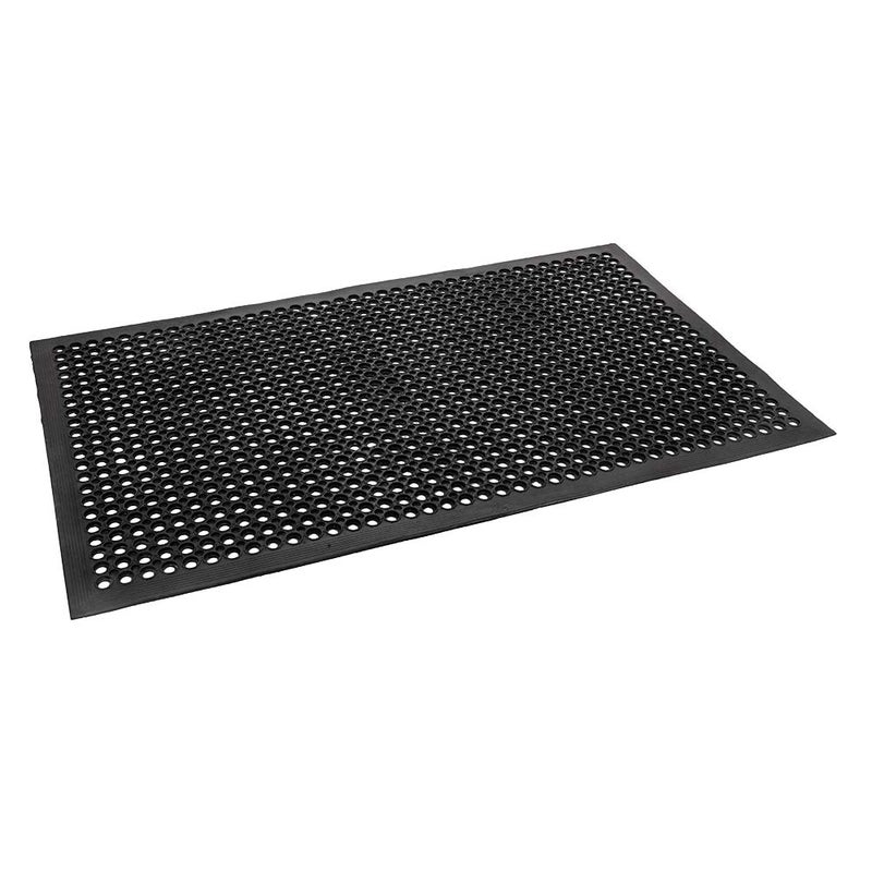ROVSUN ROVSUN Rubber Floor Mat with Holes 36x 60 AntiFatigueNonSlip Drainage Mat for Industrial Kitchen Restaurant Bar Bathroom Utility Garage Pool Entry Door Mat Indoor 