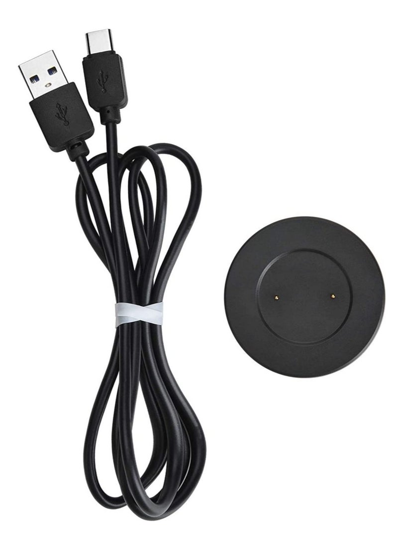 ELTRAZONE كابل شحن بديل متوافق مع ساعة هواوي GT/ساعة هونر ماجيك (أسود) - Image 4