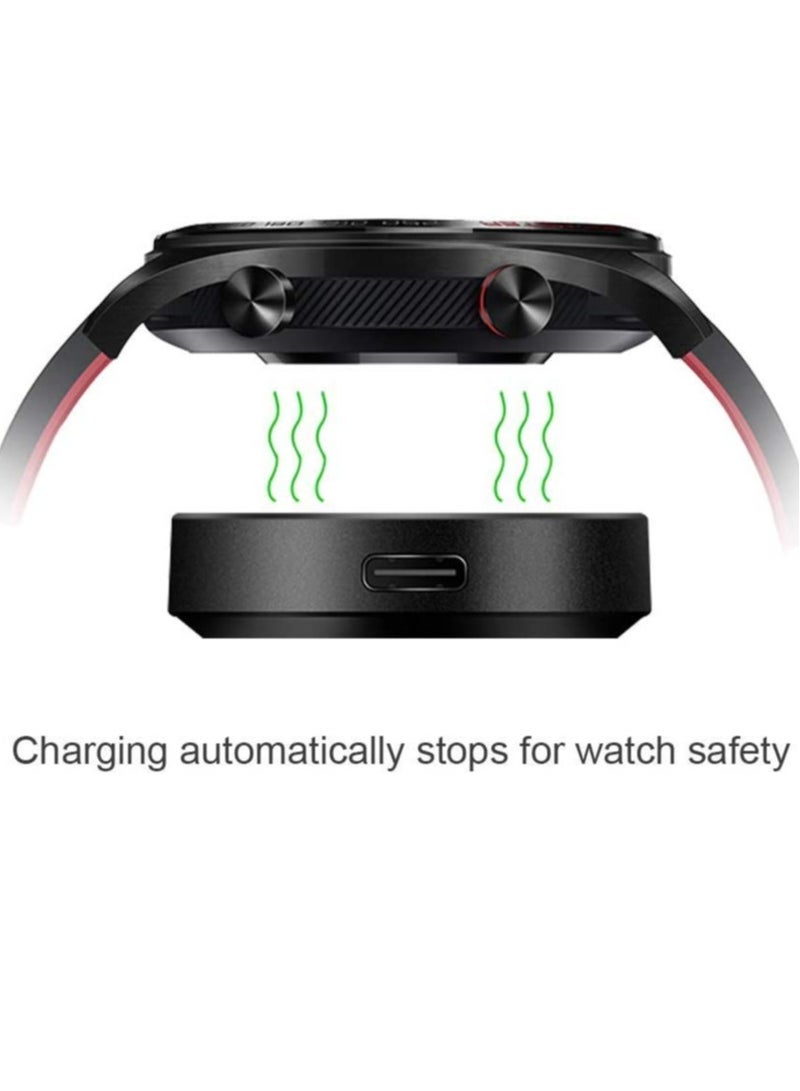 ELTRAZONE كابل شحن بديل متوافق مع ساعة هواوي GT/ساعة هونر ماجيك (أسود) - Image 3