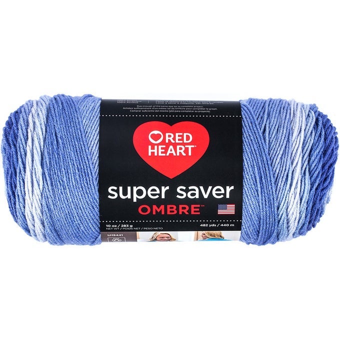 E3053963 SUPER SAVER OMBRE YARN BAJA BLUE