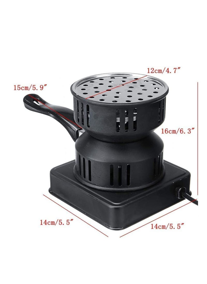 REFURA Electric Charcoal Starter, Fire Burner Stove - Porcelain Coating Removable Handle - For Boiler Bbq, Fire Entry And Coal Burner | Black | RE-8008  - Image 3