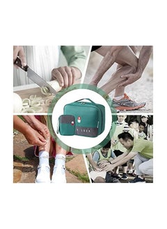erorex 2 Size Empty First Aid Bags with Small Medical Pouch, Insulated Survival Medicine Bag, Portable Medication Travel Carrying Case for Car Home Camping Office (Green)  - Image 5