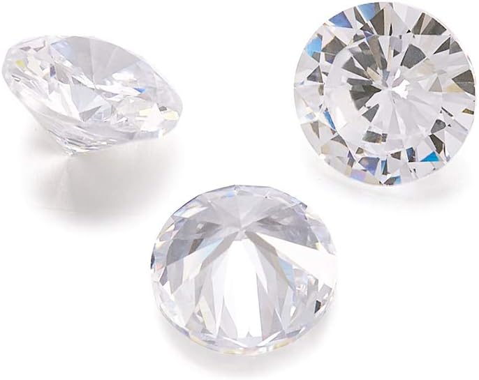 Craftdady 50pcs 3mm Clear Cubic Zirconia Stone Loose CZ Rhinestone Faceted Cabochons for Earring Bracelet Pendants Jewelry DIY Craft Making - Image 2