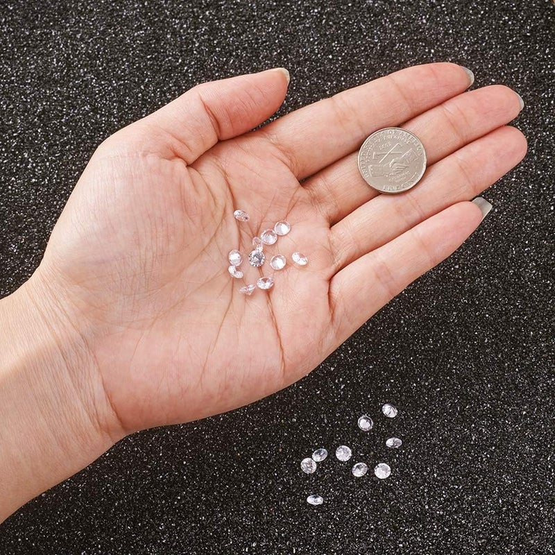 Craftdady 50pcs 3mm Clear Cubic Zirconia Stone Loose CZ Rhinestone Faceted Cabochons for Earring Bracelet Pendants Jewelry DIY Craft Making - Image 4