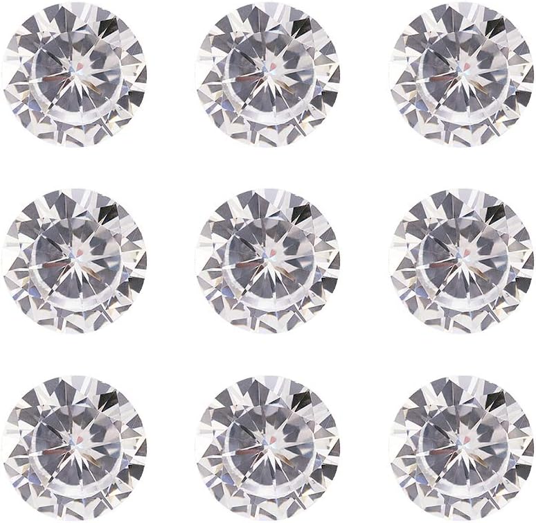 Craftdady 50pcs 3mm Clear Cubic Zirconia Stone Loose CZ Rhinestone Faceted Cabochons for Earring Bracelet Pendants Jewelry DIY Craft Making - Image 1