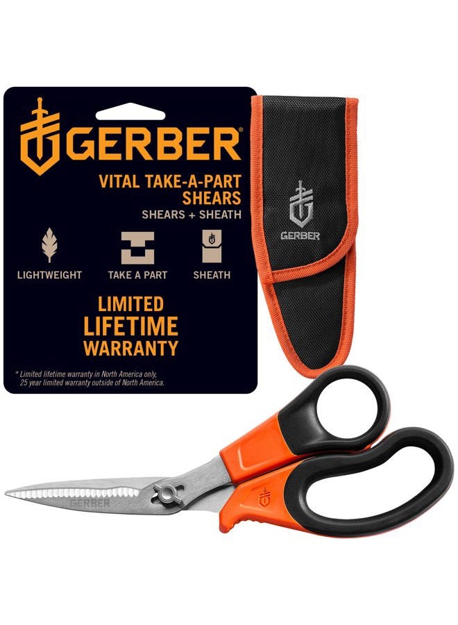 Gerber Vital Take-A-Part Poultry Shears with Serrated Blade for Hunting and Small Game - Image 1