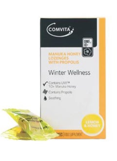 Comvita Soothing Manuka Honey Lozenges - Zesty Lemon Flavor 12s 