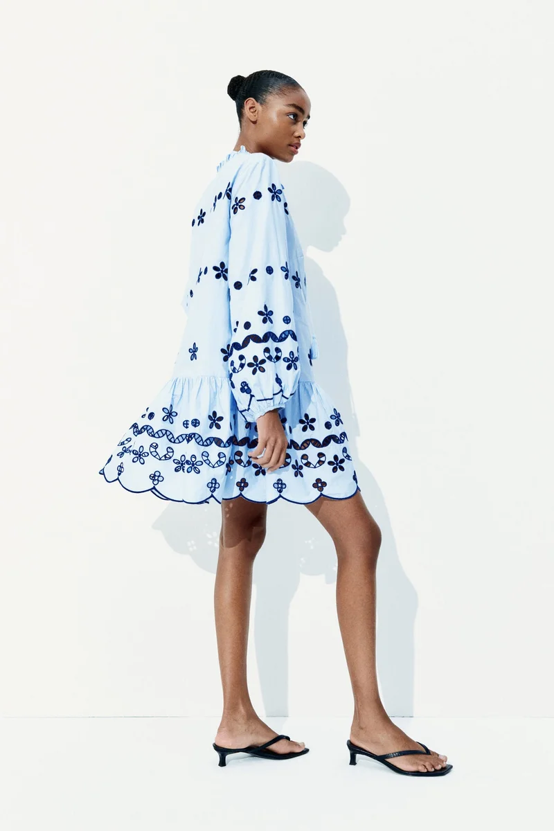 H&M Broderie anglaise tunic dress
