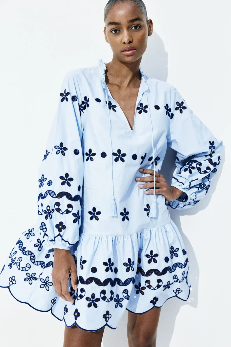 H&M Broderie anglaise tunic dress