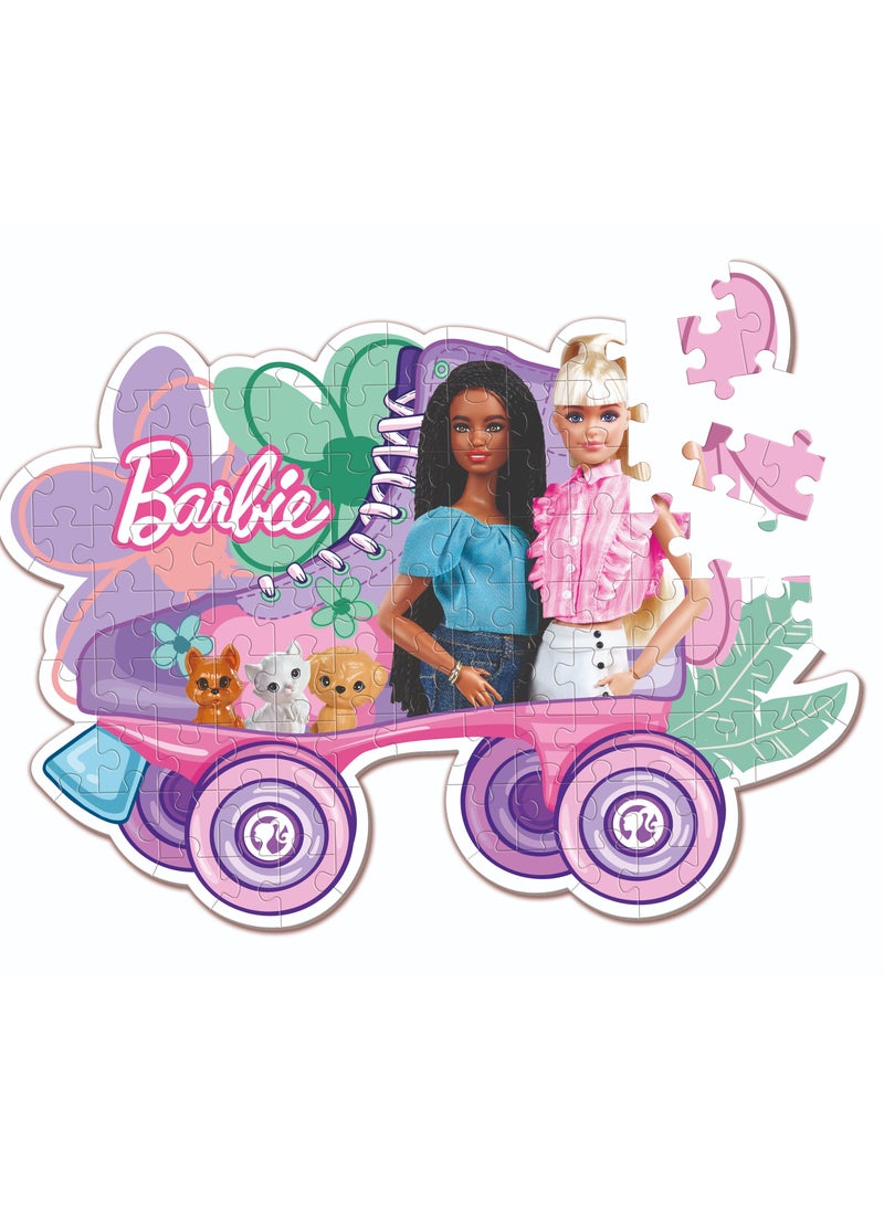 Clementoni Puzzle Barbie & Skate 104 Pieces|Jigsaw Puzzle|Children's Puzzle|Preschool Learning Toys|Develops Problem Solving Skills|Made in Italy - Image 2