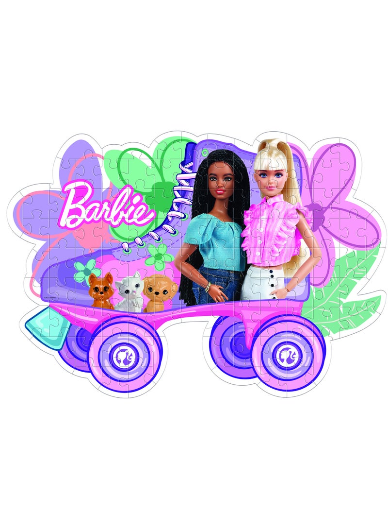 Clementoni Puzzle Barbie & Skate 104 Pieces|Jigsaw Puzzle|Children's Puzzle|Preschool Learning Toys|Develops Problem Solving Skills|Made in Italy - Image 3