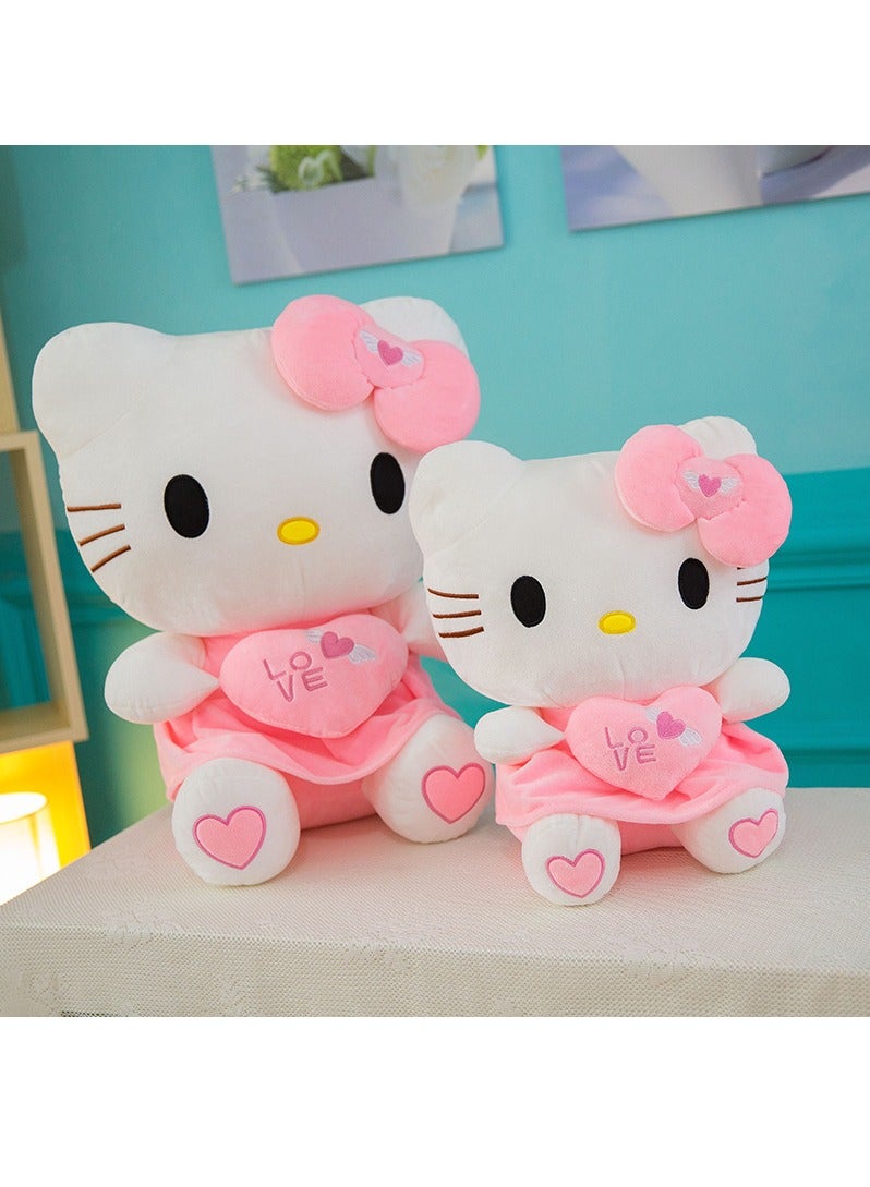 Sanrio لعبة سانريو هلوكيتي الكرتونية المحشوة مقاس 30 سم باللون الوردي - Image 2