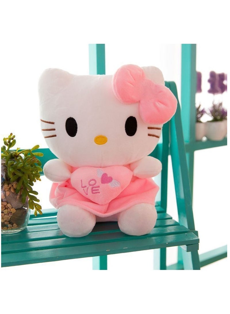Sanrio لعبة سانريو هلوكيتي الكرتونية المحشوة مقاس 30 سم باللون الوردي - Image 3