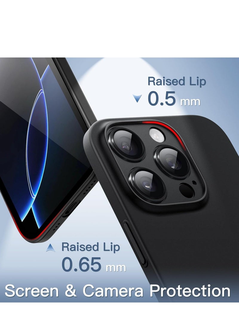 MUNTAQI Ultra Slim (0.35mm Thin) Case for iPhone 16 Pro 6.3 Inch – Camera Lens Full Protection, Lightweight Matte Finish PP Hard Minimalist Cover (Black) | Anti-Fingerprint & Non-Yellowing - Image 4