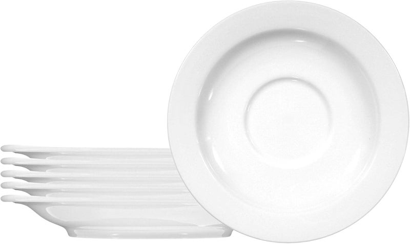 Seltmann Weiden Commercial Dinnerware Meran Porcelain CoffeeTea Saucer White 64Inch Set of 6  - Image 1