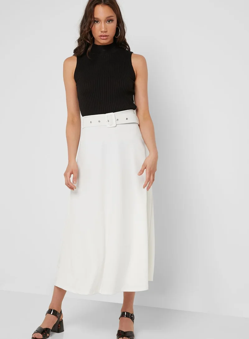ELLA Belted Maxi Skirt