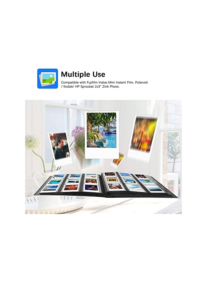 S-TOP 432 Pockets Photo Album for Fujifilm Instax Mini 11 90 70 9 8+ 8 LiPlay, Polaroid Snap SnapTouch PIC-300 Z2300 Instant Camera - Image 3
