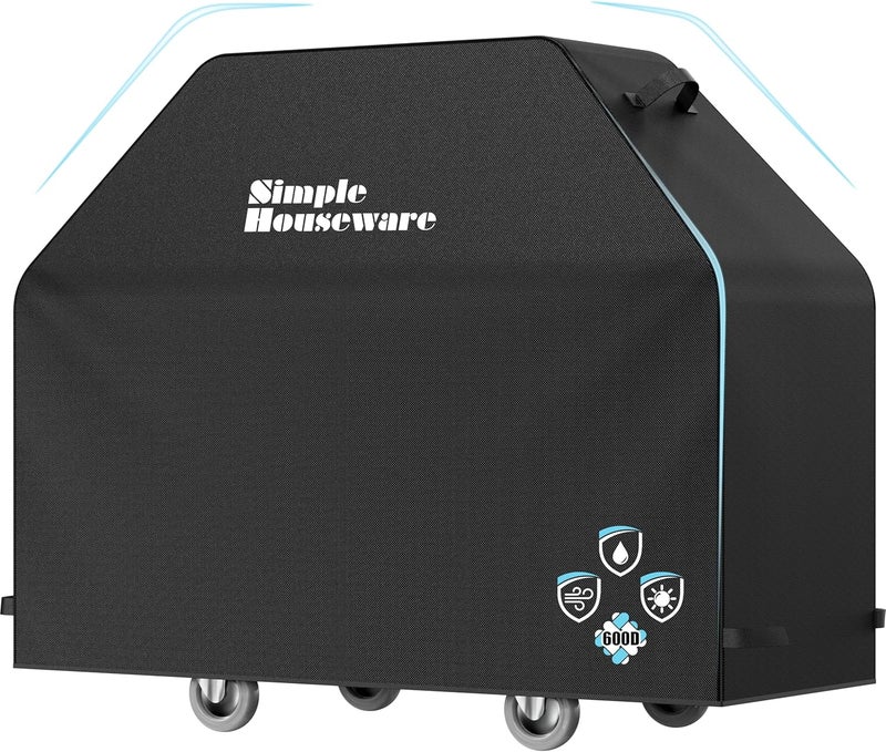 Simple Houseware 64 in. Waterproof Heavy Duty Gas BBQ Grill Cover, Weather-Resistant Polyester - Image 1