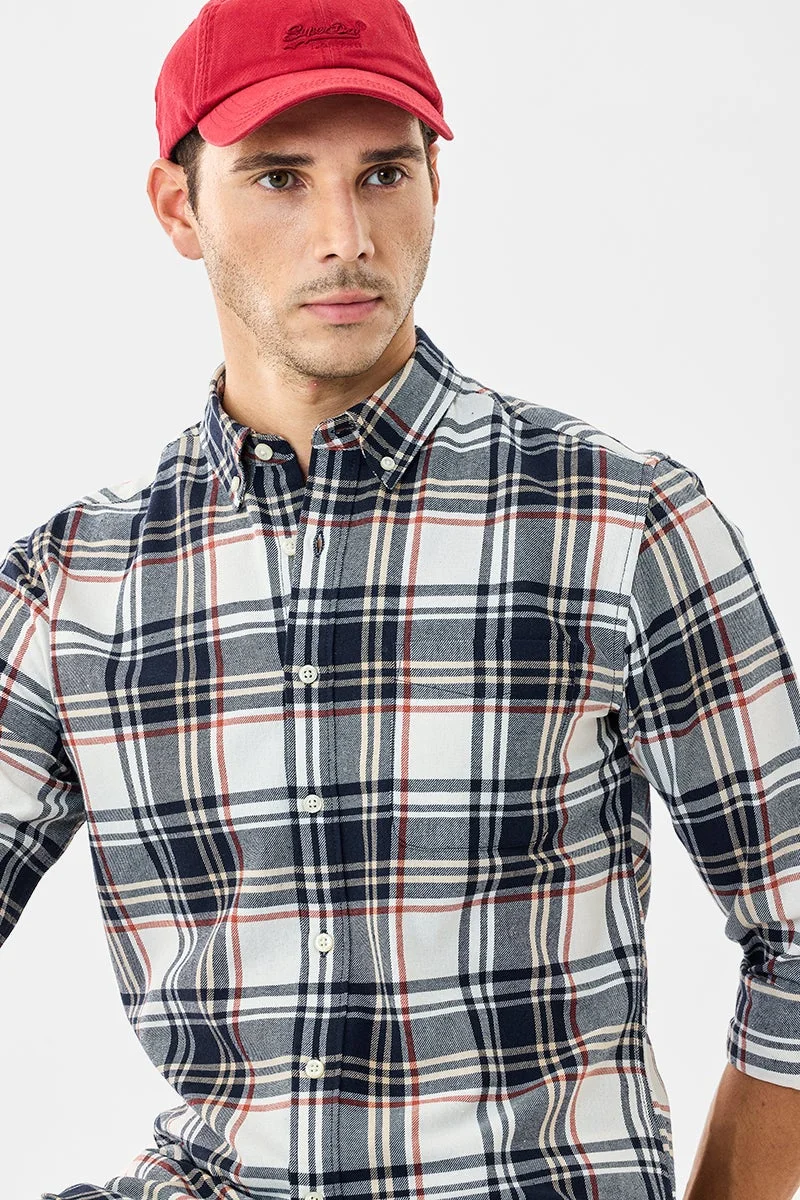 SNITCH Plaid Slim Fit Shirt