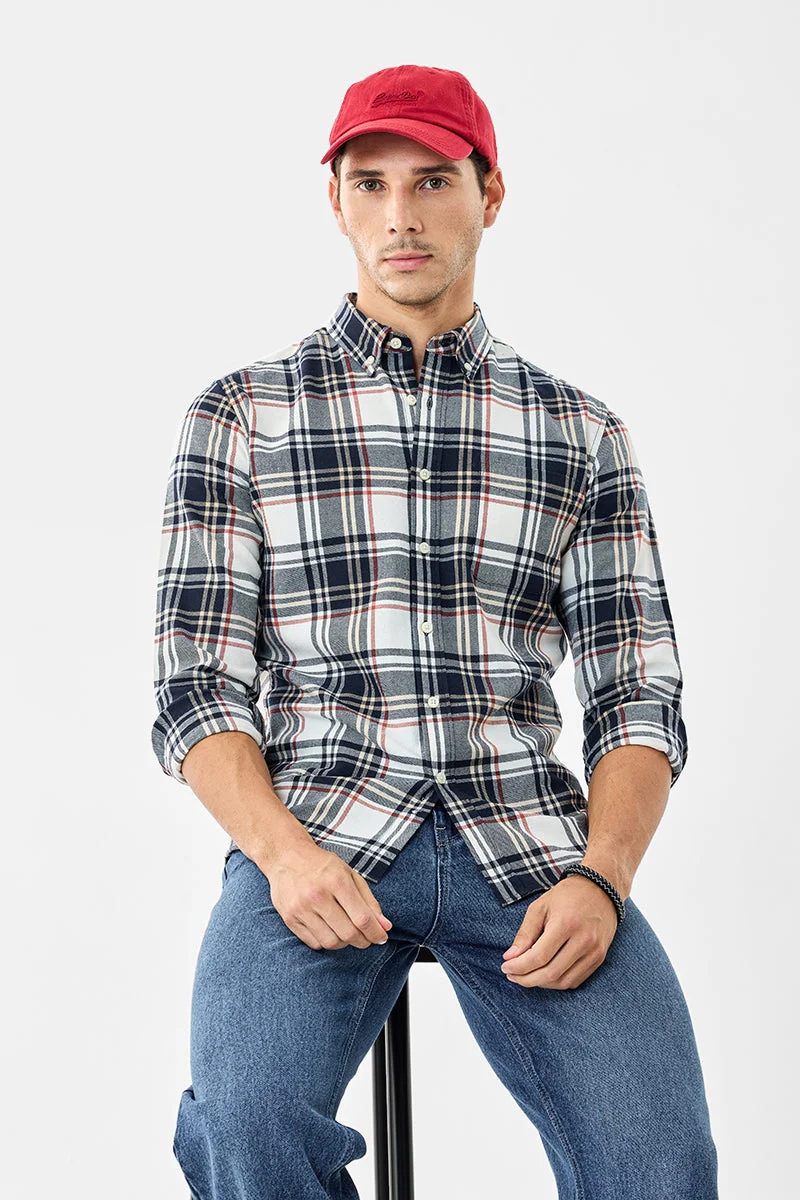 SNITCH Plaid Slim Fit Shirt