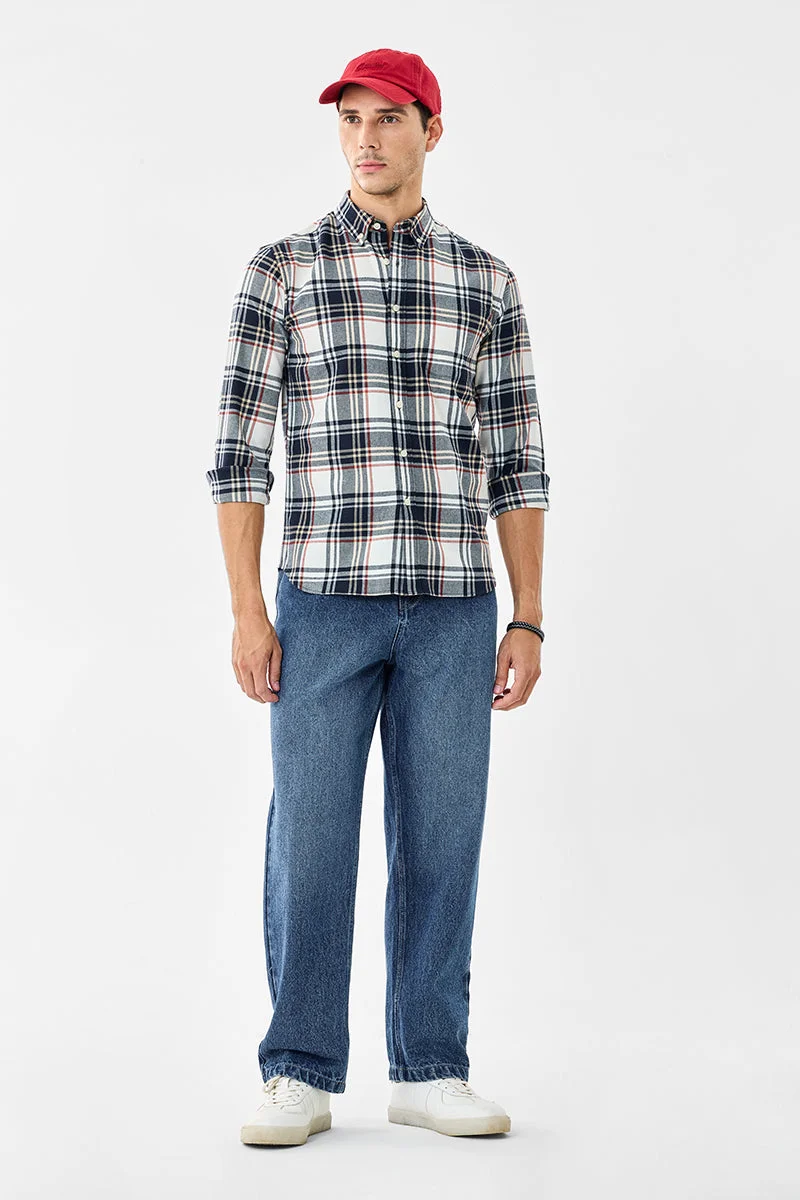 SNITCH Plaid Slim Fit Shirt