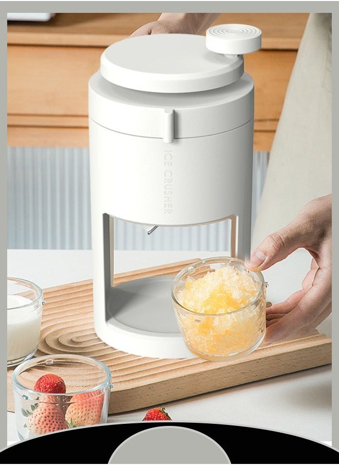 Shaved Ice Machine, Snow Cone Machine Ice Shaver Machine, Portable Blender for Shakes and Smoothies, Stainless Steel Blades, & Large Container, Portable Crushed Ice Machine for Home