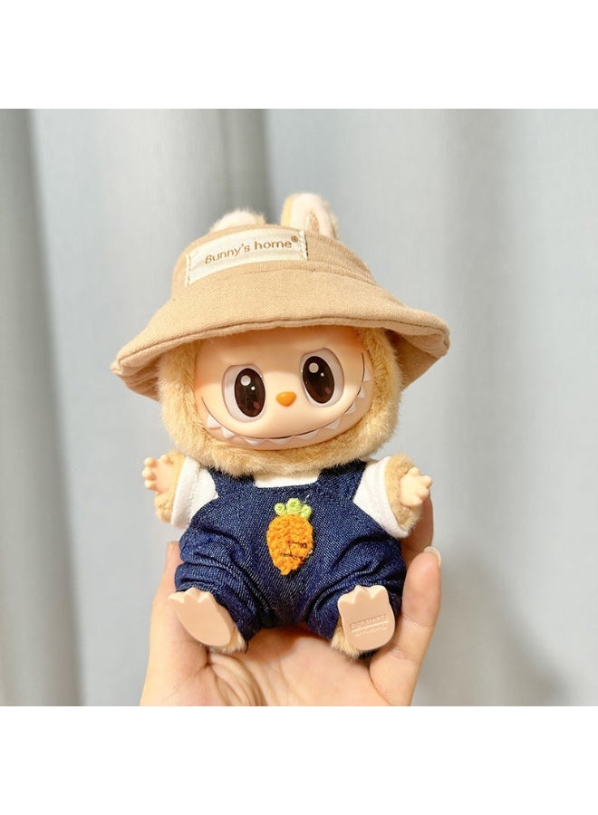 Second Generation Blind Box Labubu Clothing PVC Face Keychain 