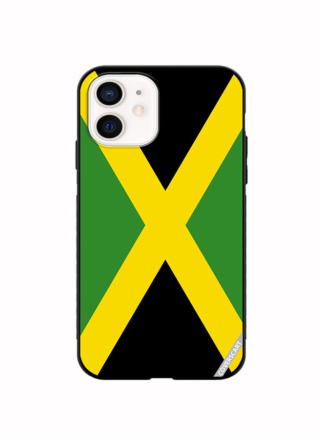 Protective Case Cover For Apple iPhone 12 Mini Jamaica Flag Design Multicolour