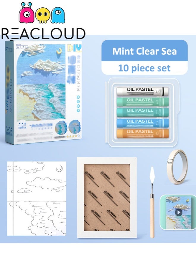 REACLOUD Children's Oil Painting Stick Drawing Scraper Tool Set 