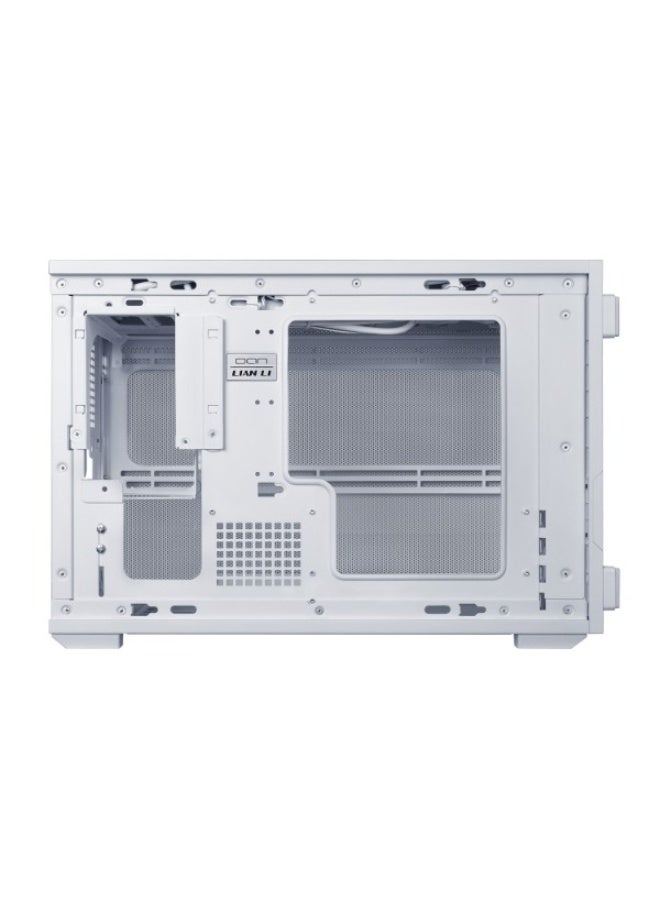 LIAN LI B4-mATX Wood PC Case – 21.3L Compact mATX/Mini-ITX Chassis, Natural Wood Front Panel, 358mm 4-Slot GPU Support, 165mm CPU Cooler, 360mm Radiator, ATX/SFX PSU, Up to 9 Fans, Vertical/Horizontal Layout, White | G99.B4W-WD.00 - Image 4
