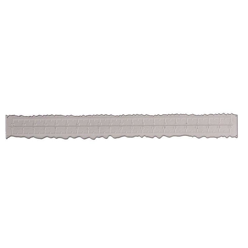 Deckle Edge Ruler 15cm/6Inch Carbon Steel - Multifunctional Tearing Drawing Measuring Tool for Card Making Scrapbooking Paper Crafts - Image 1