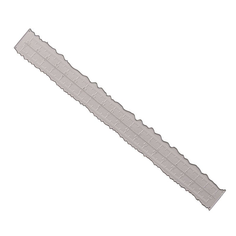 Deckle Edge Ruler 15cm/6Inch Carbon Steel - Multifunctional Tearing Drawing Measuring Tool for Card Making Scrapbooking Paper Crafts - Image 2