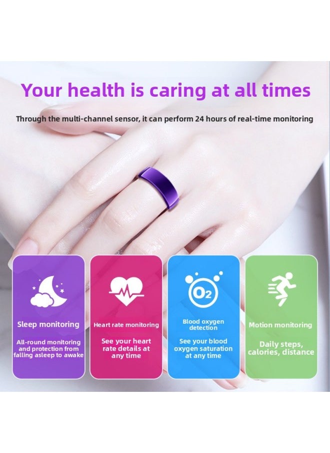 Generic Explosions PX01 Smart Ring Brush Short Video Trembles E-book Swimming Waterproof Black Technology Smart Ring-Color:Silver#12 [charging Compartment + Type-c + Storage Bag]  - Image 4