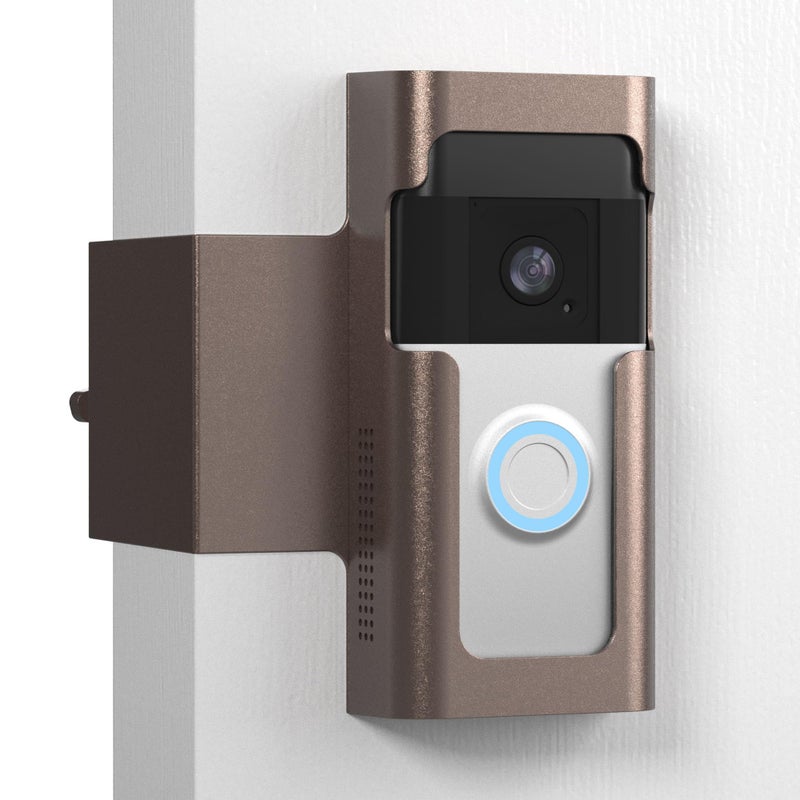 Homalor Anti Theft Ring Doorbell Mount: Metal Ring Apartment Door Mount Blink Doorbell Camera Holder No Drill - Renter Friendly Ring Doorbell Mount No Damage - Image 1