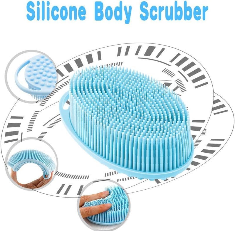 ZIPRON Silicone Body Scrubber, Exfoliating Body Scrubber Soft Silicone Loofah Body Scrubber Fit for Sensitive and All Kinds of Skin Clean and Sanitary - Image 5