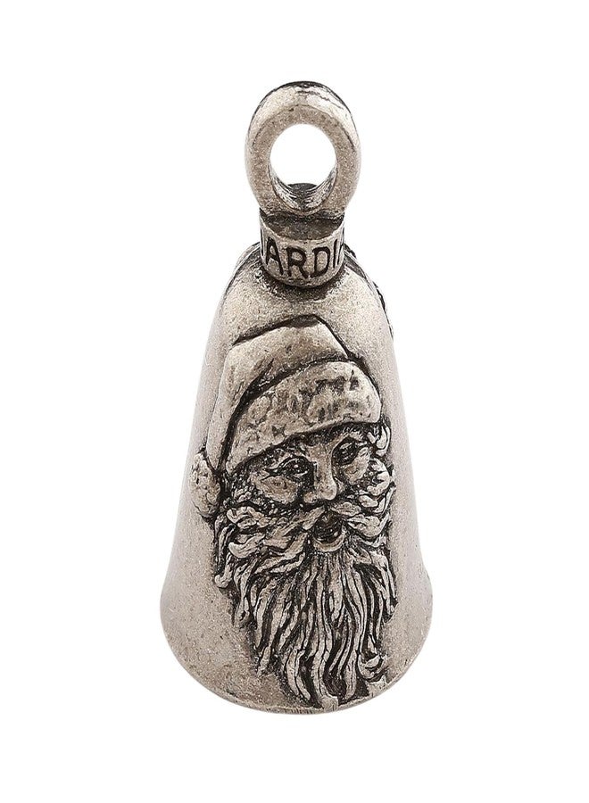 Guardian Bell Santa Claus Merry Christmas Good Luck Bell w/Keyring & Black Velvet Gift Bag | Motorcycle Bell | Lead-Free Pewter | Good Luck Gift to Friends & Family | Bike Bell | Made in USA - Image 2