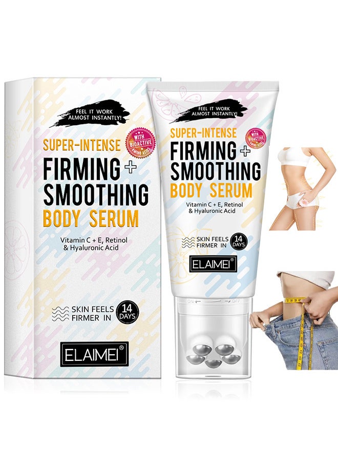 Elaimei - Super-Intense Firming Smoothing Body Serum, Quick Effective Moisturizing Firming Slimming Cream, For Belly, Navel Arm Leg Belly Fat Burning Cream, Soothing, Relaxing, Tightening And Slimming 120G - Image 1