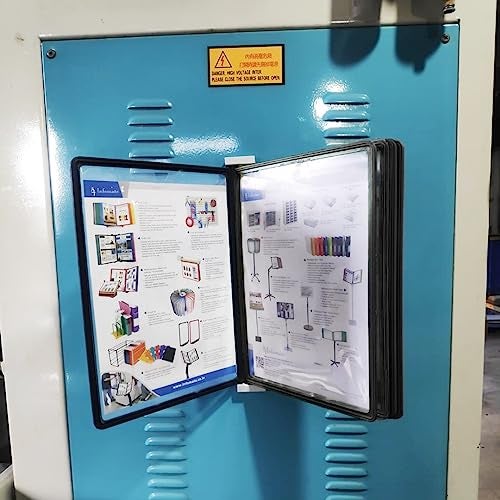 Infomate Plastic Wall Unit - Wall Hanging Documents Storage File Folders - A4 size with 10 Black colored folders - Image 1