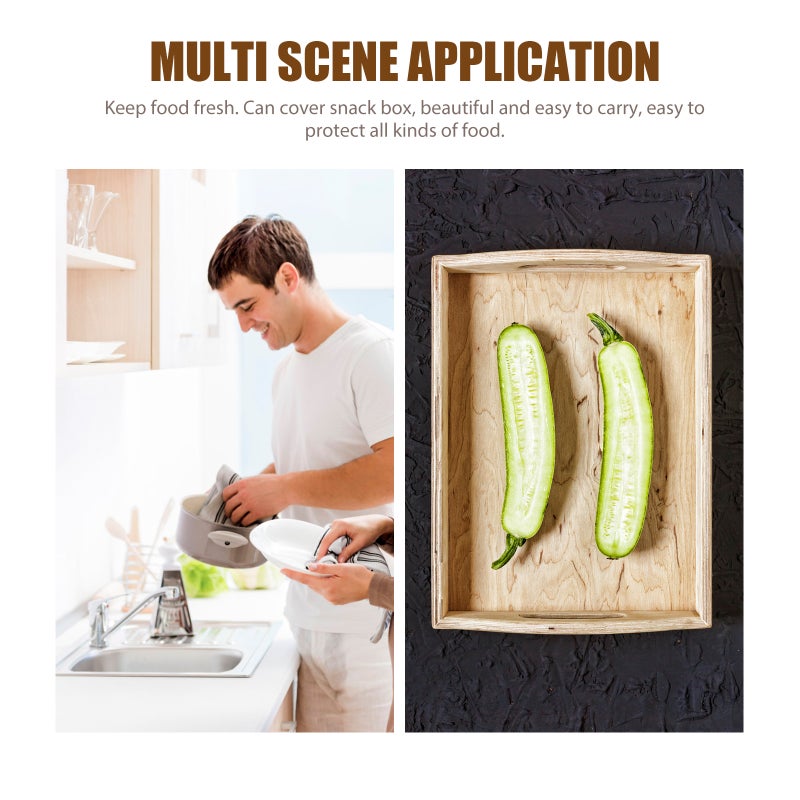 4 Pcs Transparent Protective Covers Snack Food Box Covers Candy Fruit Box Covers - Image 2