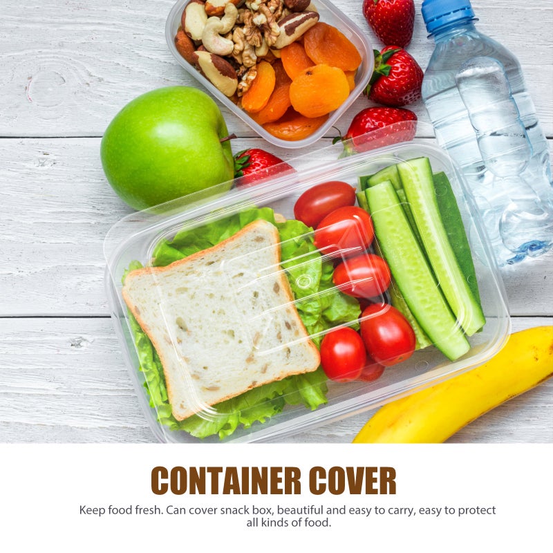 4 Pcs Transparent Protective Covers Snack Food Box Covers Candy Fruit Box Covers - Image 3