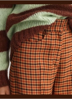 GANT GANT High-Waisted Wide Check Pants  - Image 3